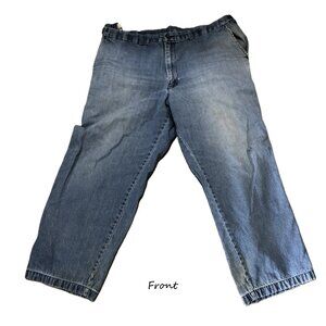 Puritan Men's 40x29 Stretch Denim Jeans Elastic Waist Light Wash Relaxed Fit